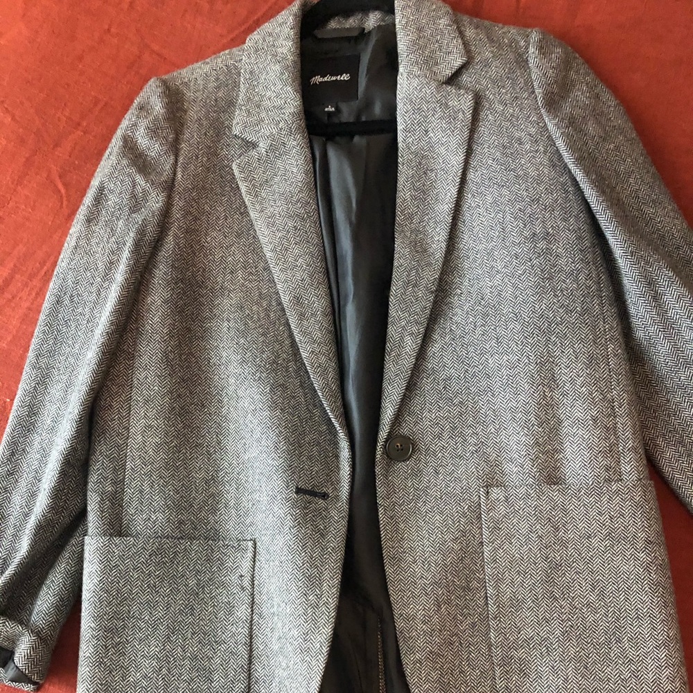 Madewell Larsen Herringbone blazer size small